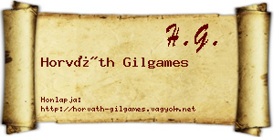 Horváth Gilgames névjegykártya